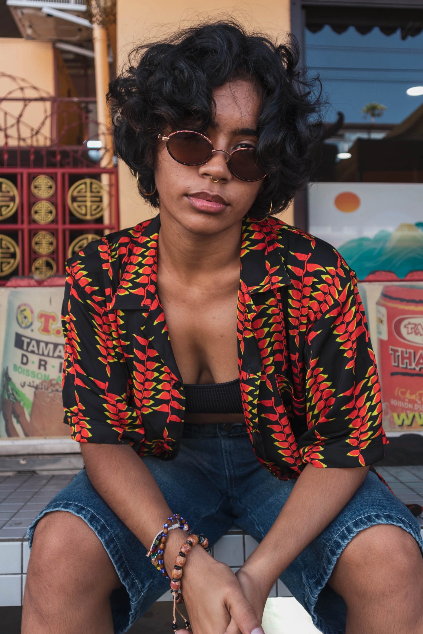 Women Shirts /Palulu Button up Black - Talking Prints