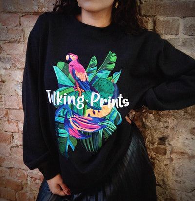 Suriname Sweater- Black - Talking Prints